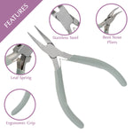 Load image into Gallery viewer, John Bead Classic Slim 4.75 inch bent nose pliers for jewelry making
