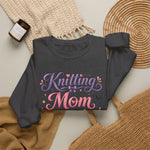 Load image into Gallery viewer, Knitting Mom Sweatshirt — Cute Halloween Knitting Crewneck for Knitters
