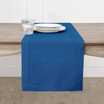 Load image into Gallery viewer, Hemstitched Table Linens (Indigo Blue Color)
