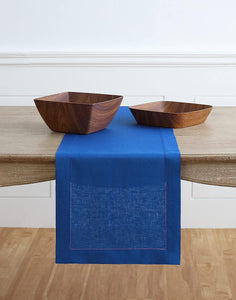 Hemstitched Table Linens (Royal Blue Color)