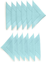 Load image into Gallery viewer, Hemstitched Table Linens (Aqua Blue Color)
