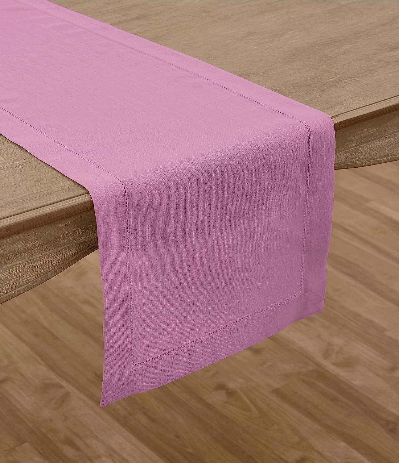 Hemstitched Table Linens (Violet Color)