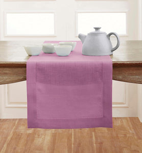 Hemstitched Table Linens (Violet Color)