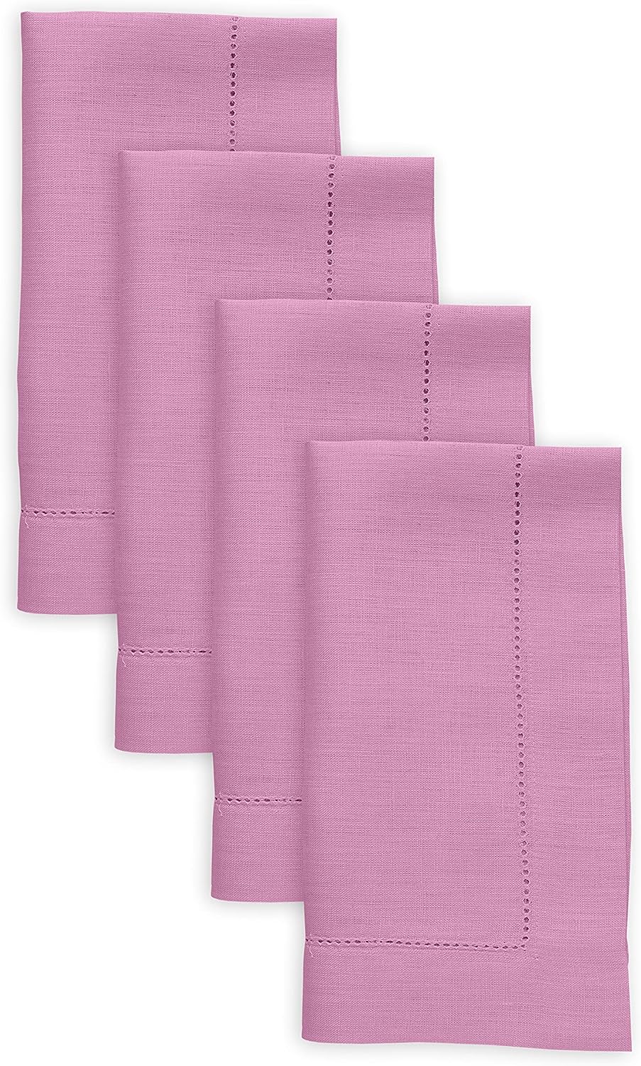 Hemstitched Table Linens (Violet Color)