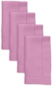 Hemstitched Table Linens (Violet Color)