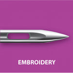 Load image into Gallery viewer, KLASSÉ® Embroidery Sewing Machine Needles — 6 Pack — Sizes: 75/11 &amp; 90/14
