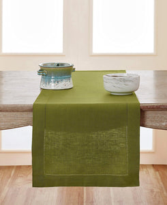 Hemstitched Table Linens (Avocado Color)