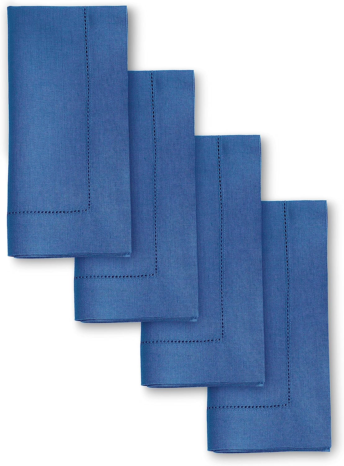 Hemstitched Table Linens (Indigo Blue Color)