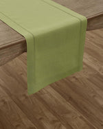 Load image into Gallery viewer, Hemstitched Table Linens (Moss Green Color)
