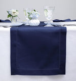 Load image into Gallery viewer, Hemstitched Table Linens (Navy Color)
