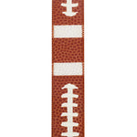 Load image into Gallery viewer, Football Pigskin Wired Edge Ribbon - Brown Color -- 1.5&quot; x 10 Yards

