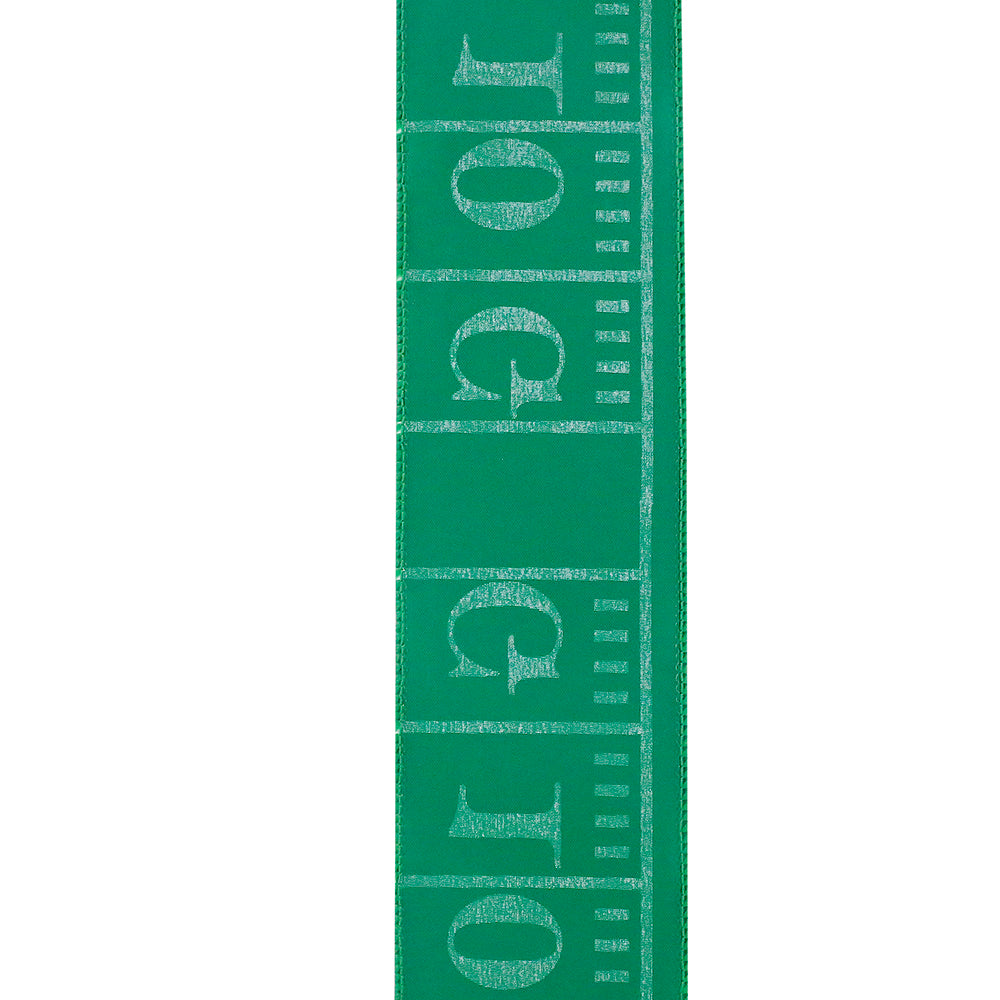 Football Field Wired Edge Ribbon - Green Color -- 2.5" x 10 Yards