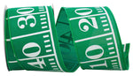 Load image into Gallery viewer, Football Field Wired Edge Ribbon - Green Color -- 2.5&quot; x 10 Yards
