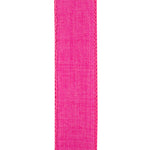 Load image into Gallery viewer, 1 ½ inch x 10 yards --- Every Day Linen Value Wired Edge Ribbon --- Fuchsia
