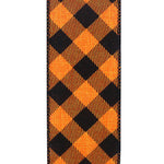 Load image into Gallery viewer, 10 yards --- 2 ½ inch --  Gingham Diagonal Linen Wired Edge Ribbon
