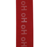 Load image into Gallery viewer, 10 yards --- 2 ½ inch --  Ho Ho Ho Linen Wired Edge Ribbon
