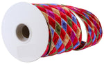 Load image into Gallery viewer, 5 yards --- 4 inch -- Diamond Velvet (Wine) Jewel Deluxe Wired Edge - Christmas Ribbon
