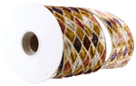 Load image into Gallery viewer, 5 yards --- 4 inch -- Diamond Velvet (Taupe) Jewel Deluxe Wired Edge - Christmas Ribbon
