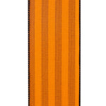 Load image into Gallery viewer, 10 yards --- 2 ½ inch -- Halloween Stripes Flocked Wired Edge Ribbon
