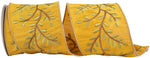 Load image into Gallery viewer, 5 yards --- 4 inch -- Deluxe Vine Sunset Embroidery Wired Edge Ribbon
