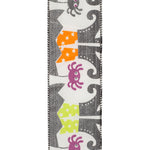 Load image into Gallery viewer, 10 yards --- 2 ½ inch --  Witches Legs  &amp; Spiders Satin Wired Edge Ribbon, Black
