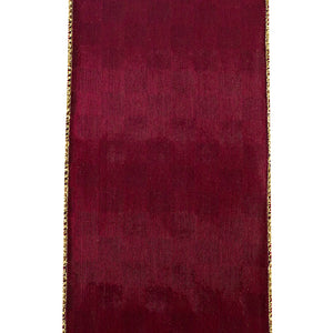 Check Glitter Velvet Deluxe Wired Edge -- Christmas Ribbon --- Various Sizes