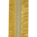 Load image into Gallery viewer, 5 yards --- 4 inch - Fringe Trimming Grand Metallic Gold Deluxe Metallic Backed - Wired Edge Christmas Ribbon
