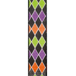 Load image into Gallery viewer, Halloween Diamond Colors - Glitter Wired Edge Ribbon -- Various Yard Sizes
