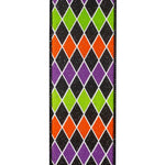 Load image into Gallery viewer, Halloween Diamond Colors - Glitter Wired Edge Ribbon -- Various Yard Sizes
