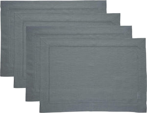 Hemstitched Table Linens (Dark Grey Color)