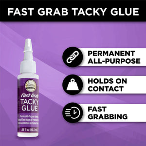 Tacky Premium All Purpose Adhesive (Pack of 3) ---  Fast Grab / Quick Dry / Clear Gel  by Aleene's®