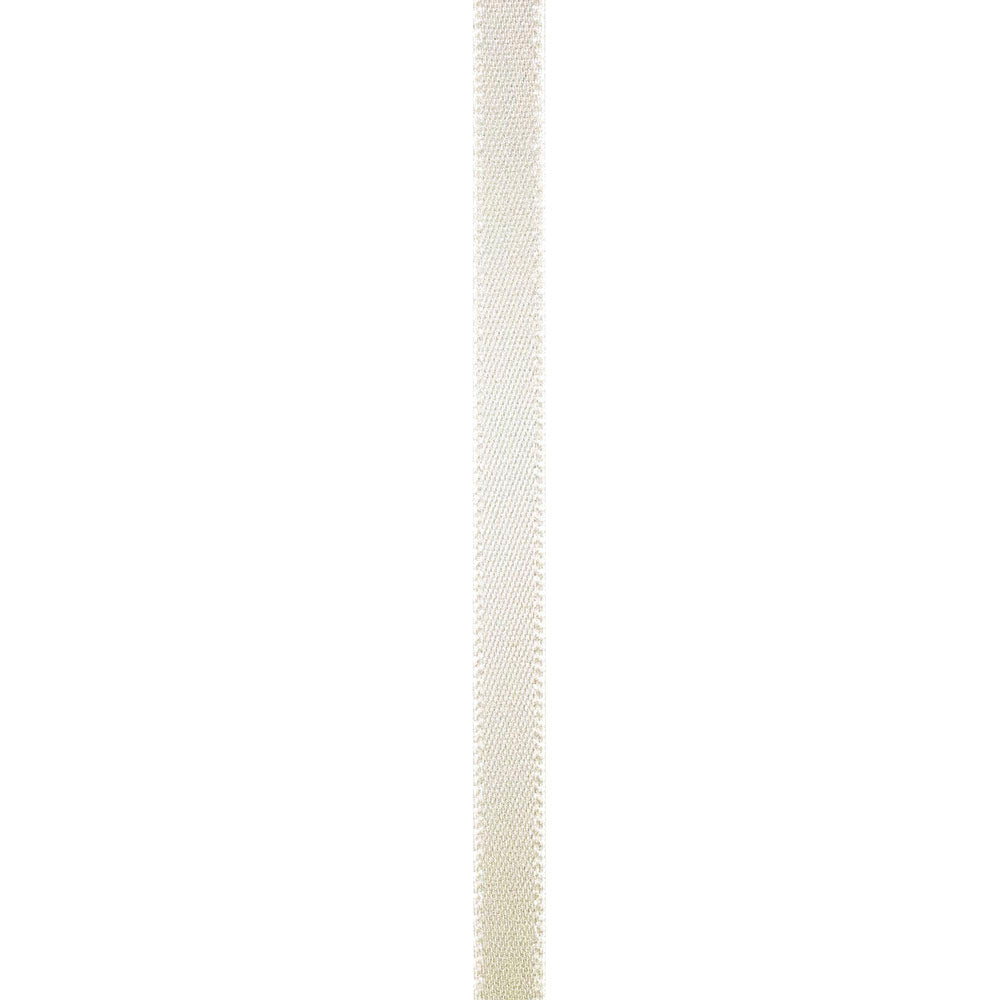 Double Face Satin Ribbon -- Antique White Color --- Various Sizes