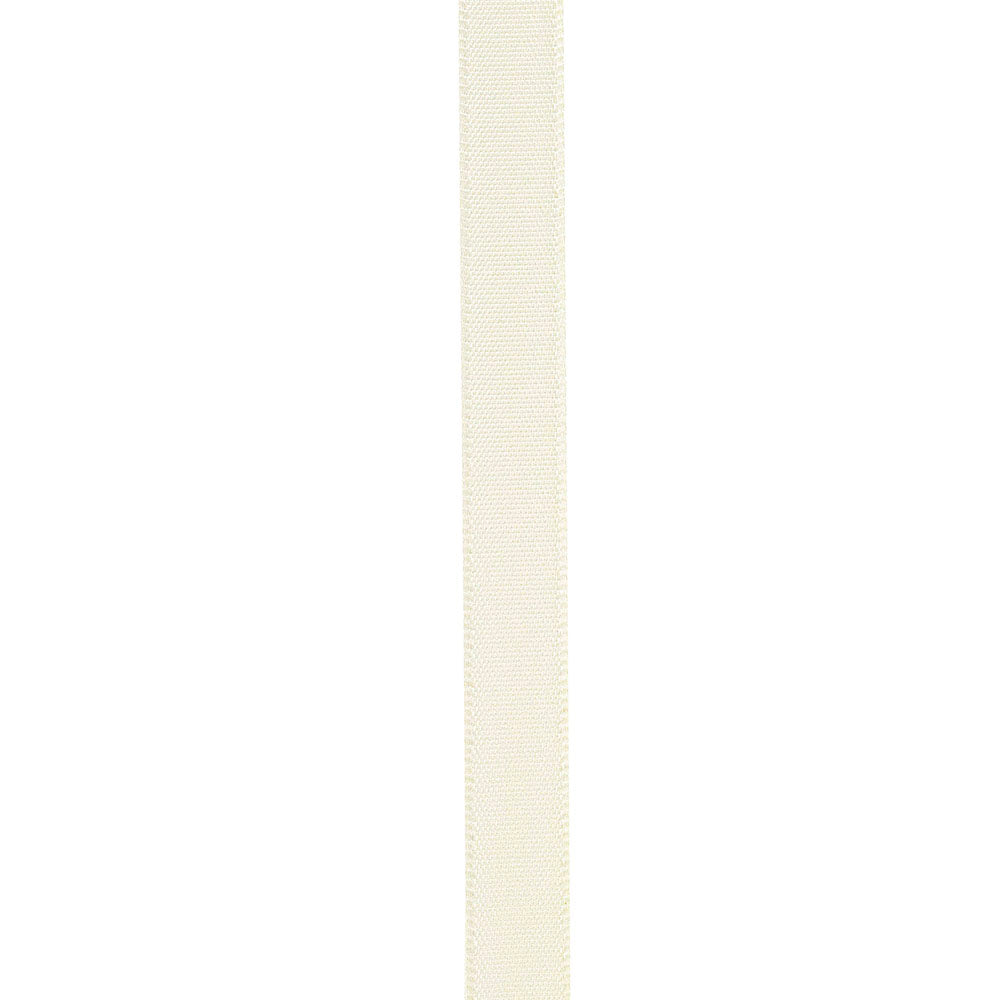 Double Face Satin Ribbon -- Antique White Color --- Various Sizes