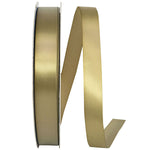 Load image into Gallery viewer, Double Face Satin Ribbon -- Antique Gold Color --- Various Sizes

