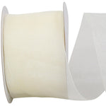 Load image into Gallery viewer, Chiffon Mono Sheer Ribbon -- Antique White Color --- Various Sizes
