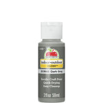 Load image into Gallery viewer, Apple Barrel Indoor Outdoor Gloss acrylic craft paint in Dark Gray, 2 oz bottle
