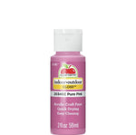 Load image into Gallery viewer, Apple Barrel Indoor Outdoor Gloss acrylic craft paint in Pure Pink, 2 oz bottle
