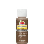 Load image into Gallery viewer, Apple Barrel Indoor Outdoor Gloss acrylic craft paint in Real Brown, 2 oz bottle
