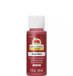 Load image into Gallery viewer, Apple Barrel Indoor Outdoor Gloss acrylic craft paint in Real Red, 2 oz bottle

