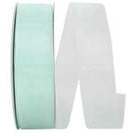 Load image into Gallery viewer, Chiffon Mono Sheer Ribbon -- Aqua Color --- Various Sizes
