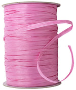 Load image into Gallery viewer, Premium - Matte Finish Raffia Ribbon --- 1/4in x 100 yards --- Azalea Color

