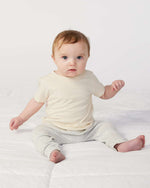 Load image into Gallery viewer, Baby Fine Jersey T-shirt - 100% Cotton - Natural
