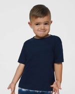 Load image into Gallery viewer, Baby Fine Jersey T-shirt - 100% Cotton - Navy
