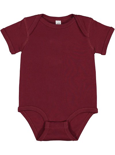 Short Sleeve -- Baby Bodysuit / Onesie -- 100% Cotton -- Maroon