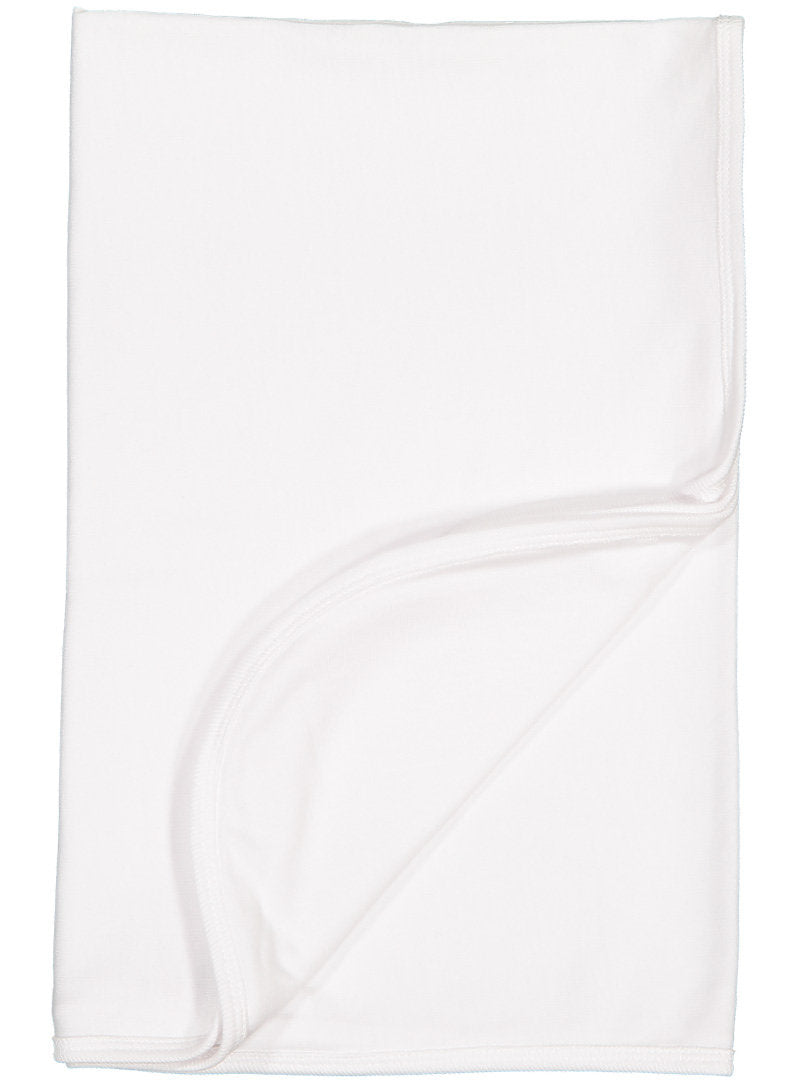 Sublimation Baby Blanket,  1 Ply, 6.0 oz., 100% Polyester,   White