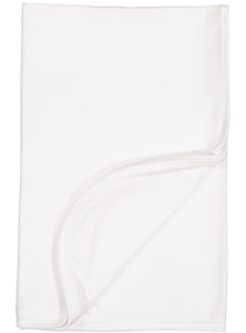 Sublimation Baby Blanket,  1 Ply, 6.0 oz., 100% Polyester,   White