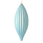 Load image into Gallery viewer, 8" -- Matte &amp; Shiny - Drilled Line Finial Christmas Ornaments — Various Colors -- 4 Pack by Vickerman®
