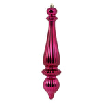 Load image into Gallery viewer, 14&quot; -- Berry Red Shiny-- Finial Drop Ornament (Pack of 2) by Vickerman®
