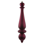 Load image into Gallery viewer, 14&quot; -- Berry Red Matte-- Finial Drop Ornament (Pack of 2) by Vickerman®
