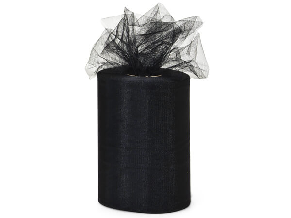 Premium Tulle Rolls - Various Sizes -- Black Color